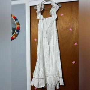 Anthropology white dress